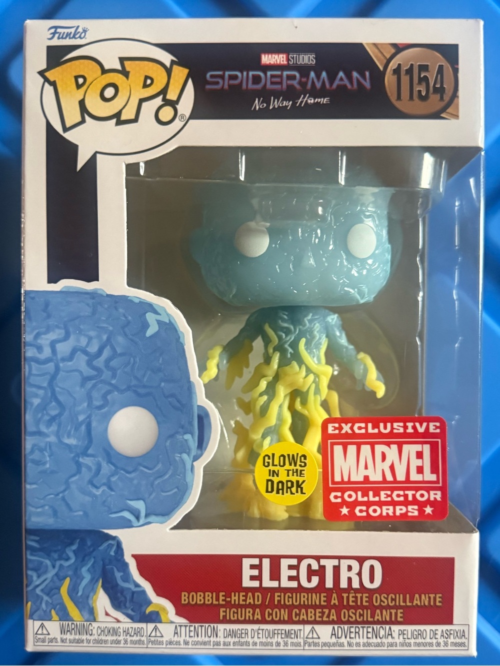 Funko Pop! Electro Figure - Blue & Yellow Glow Exclusive